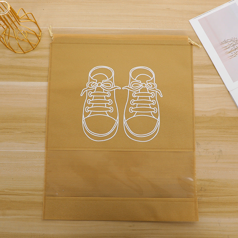Non Woven Shoe Bag Storage Bag, Shoe Storage Drawstring Strap Mouth, Shoe Storage Bag, Dustproof Bag, Zipper Shoe Bag